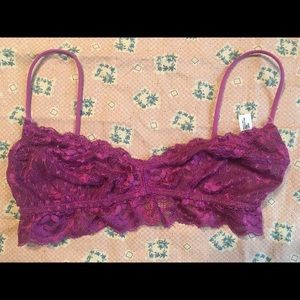 Intimately Free People purple lace bralette s guc